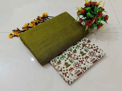 Khadi cotten Sarees available