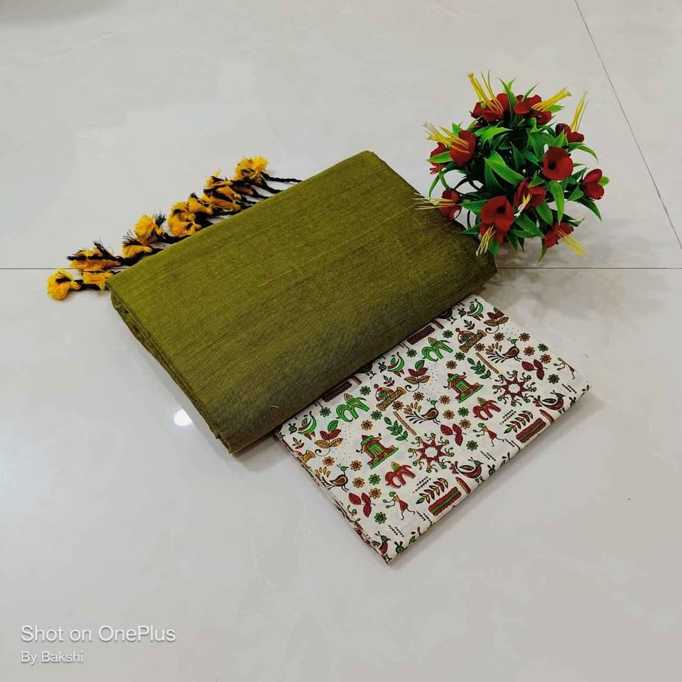 Khadi cotten Sarees available