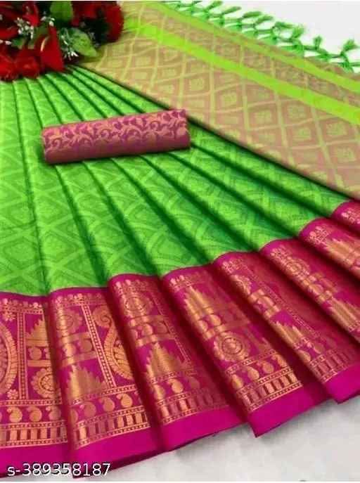 Kashvi Fashionable Cotton Silk Sarees