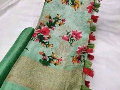 Women's Printed Trendy Art Silk Saree with Blouse Material