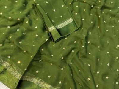 Pure Viscose georgette saree