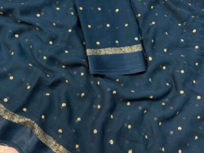 Pure Viscose georgette saree