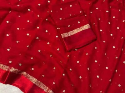 Pure Viscose georgette saree