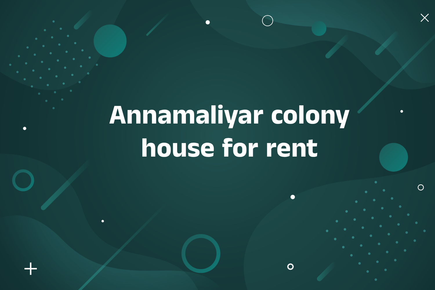 Annamalaiyar colony house for rent