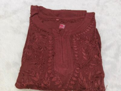 Rayon chikankari kurtis Rs1200/-