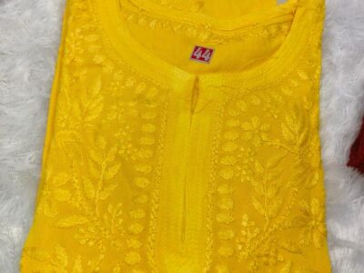 Rayon chikankari kurtis Rs1200/-