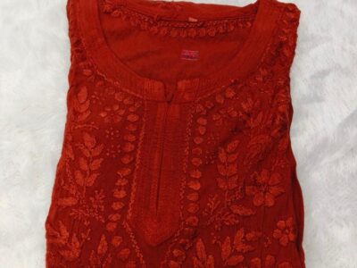 Rayon chikankari kurtis Rs1200/-