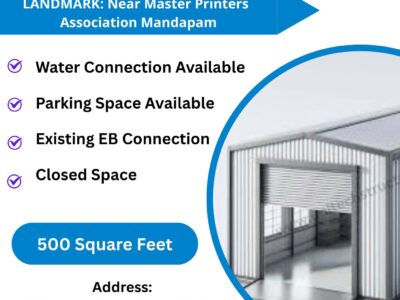 Godown for rent at Parasakthi colony