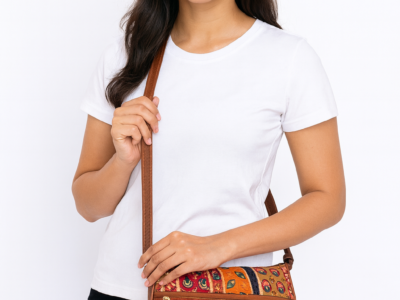 Women’s Multicolor Ethnic Patchwork Sling Bag | Soft Canvas Crossbody Bag | Stylish Daily Use Side Bag for Girls & Women