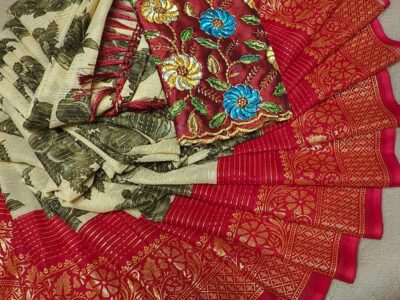 Hanvi work saree for sale