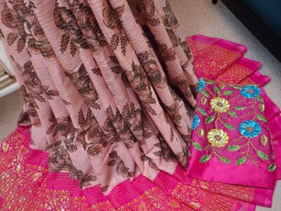 Hanvi work saree for sale