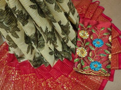 Hanvi work saree for sale